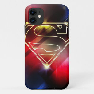 Superman Stylised   Shiny Yellow Outline Logo Case-Mate iPhone Case