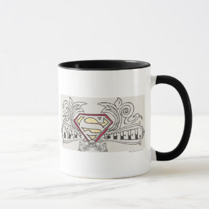 Superman Stylised   Texture Logo Mug