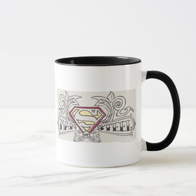 Superman Stylised | Texture Logo Mug (Right)