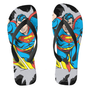Superman Tears Thru Jandals