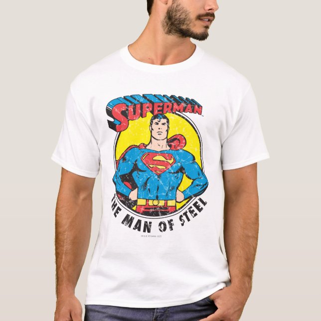 Superman The Man of Steel T-Shirt (Front)