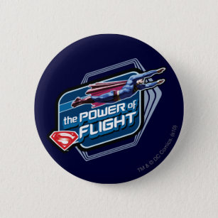 Superman The Power of Flight 6 Cm Round Badge