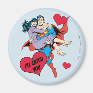 Superman Valentine's Day   I'll Catch You Magnet