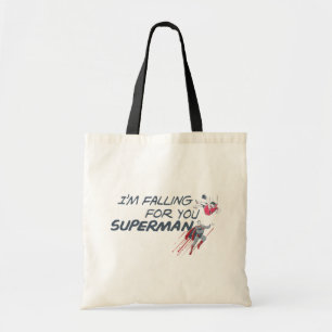 Superman Valentine's Day I'm Falling For You Tote Bag