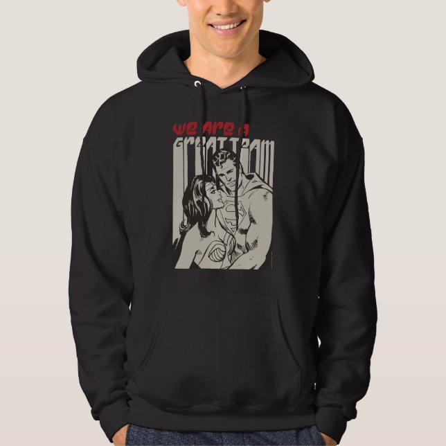 Superman Valentine's Day | We Are A Great Team Hoodie (Front)