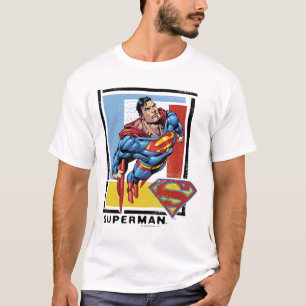Superman with colourful background T-Shirt