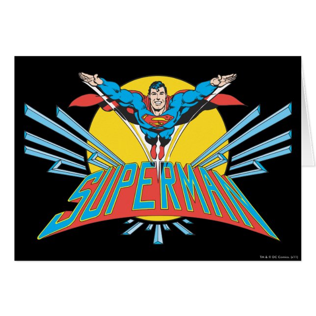Superman with Letters (Front Horizontal)