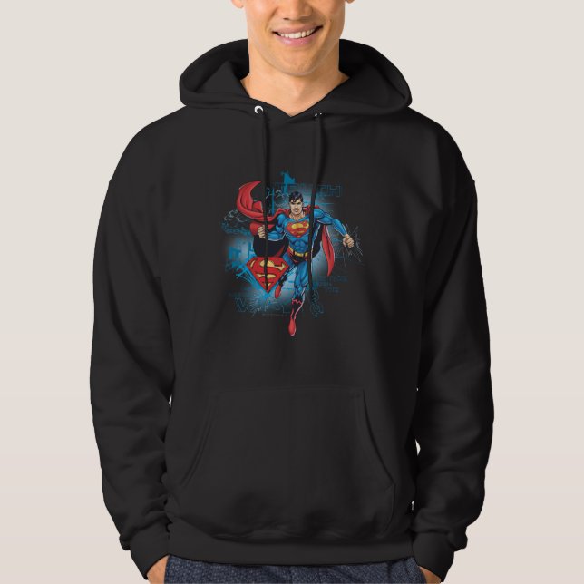 Superman with Logo Hoodie (Front)