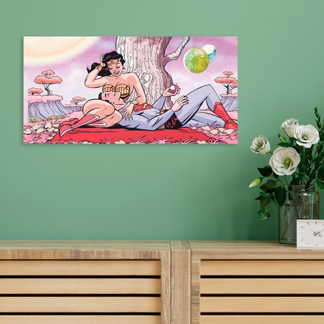 Superman/Wonder Woman Comic Cover #14 Variant Canvas Print (Creator Uploaded)