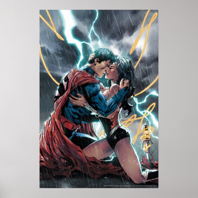Superman/Wonder Woman Comic Promotional Art Poster (Front)