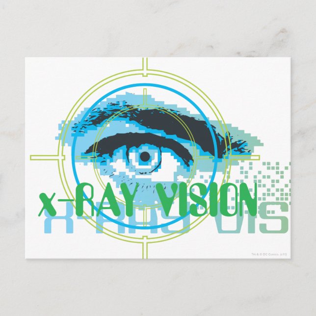 Superman Xray Vision Postcard (Front)