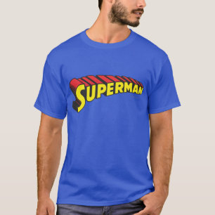Superman Yellow Red Letters Logo T-Shirt