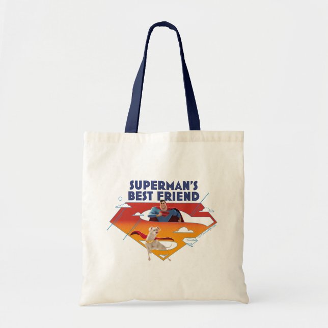 Superman's Best Friend Tote Bag (Front)