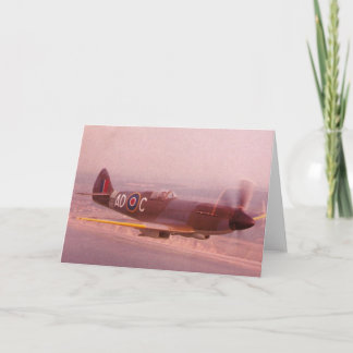 Supermarine Spitfire Aeroplane Card