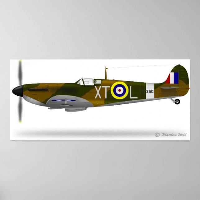 Supermarine Spitfire Poster (Front)