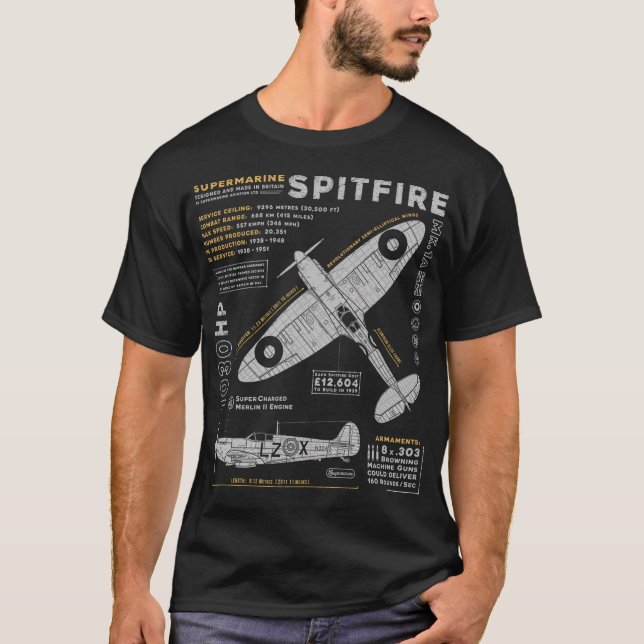 Supermarine Spitfire T-Shirt (Front)