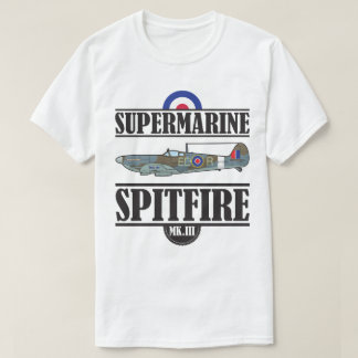 Supermarine Spitfire Vintage Aviation WWII Plane T-Shirt