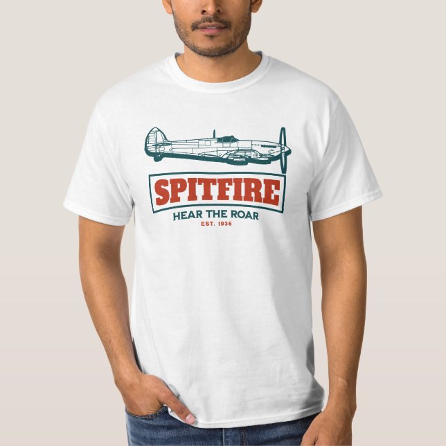 Supermarine Spitfire | WW2 Plane T-Shirt (Front)