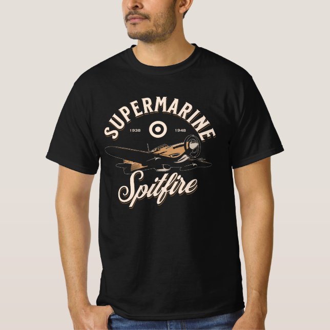 Supermarine Spitfire | WW2 Plane T-Shirt (Front)