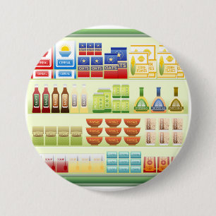 Supermarket Goods Shelf Button