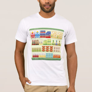 Supermarket Goods Shelf Mens T-Shirt