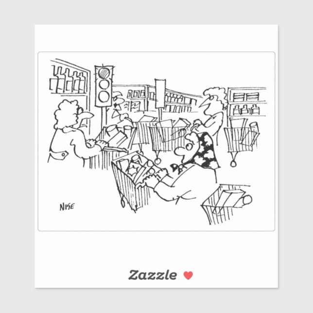 Supermarket has Traffic Lights In the Aisles. Fun (Sheet)