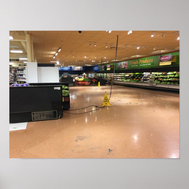 Supermarket Liminal Space Poster (Front)