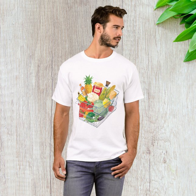 Supermarket Shopping Basket T-Shirt (Creator Uploaded)