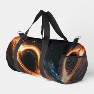 Supermassive Black Hole Accretion Disc Space Art Duffle Bag