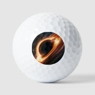 Supermassive Black Hole Accretion Disc Space Art Golf Balls