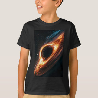 Supermassive Black Hole Accretion Disc Space Art T-Shirt