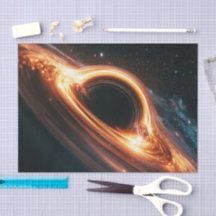Supermassive Black Hole Accretion Disc Space Art