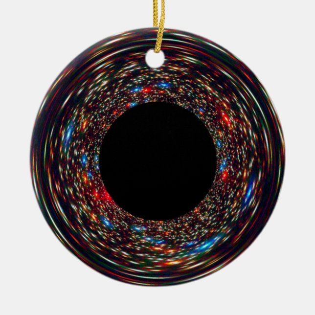 Supermassive Black Hole Ceramic Tree Decoration (Front)