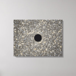 Supermassive Black Hole In The Middle Of A Galaxy. Canvas Print