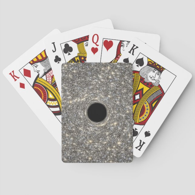 Supermassive Black Hole In The Middle Of A Galaxy. Playing Cards (Back)