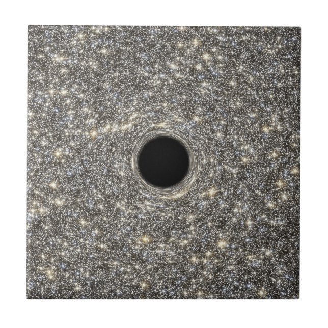Supermassive Black Hole In The Middle Of A Galaxy. Tile (Front)