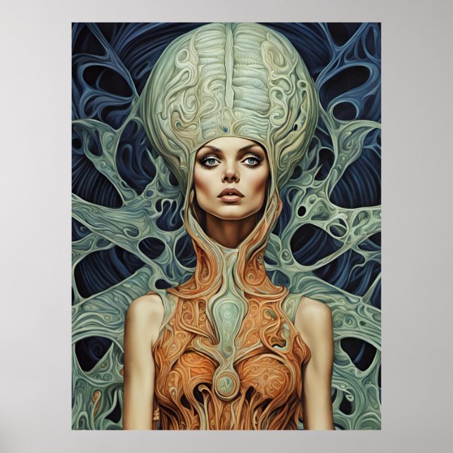 Supermodel Alien Woman Poster (Front)