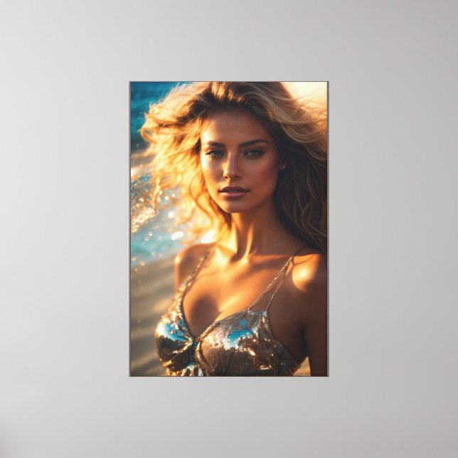 Supermodel Stretched Canvas Print (Front)