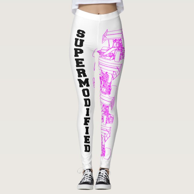 Supermodified with pink outline leggings (Front)
