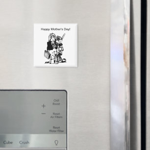 Supermom: A Mum Who Does It All Magnet