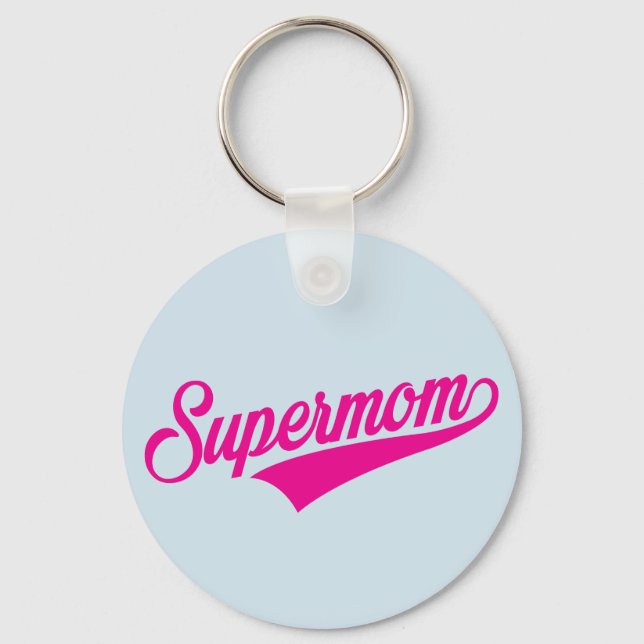 Supermom(Blue) - Key Ring (Front)