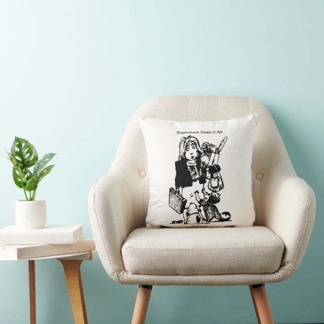Supermom Does It All Mother's Day Cushion (Chair)