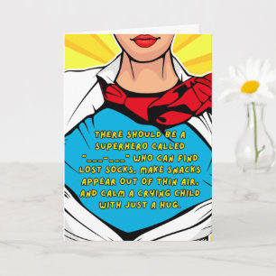 Supermom - Funny & Interactive Mother’s Day Card 