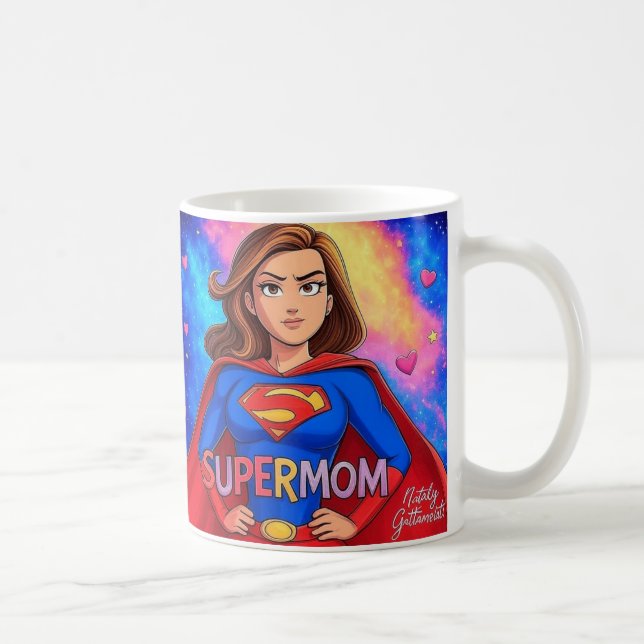 Supermom Galaxy Mug – Bold Gift for Mum (Right)