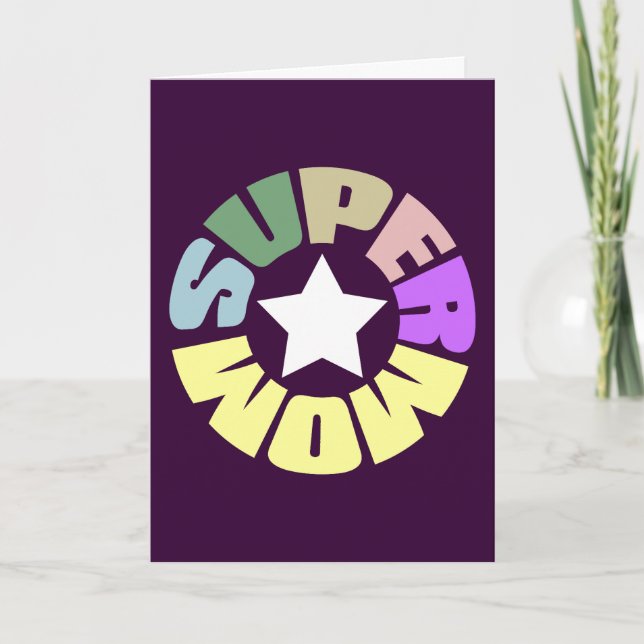 SuperMom: My mother is my super hero Card (Front)