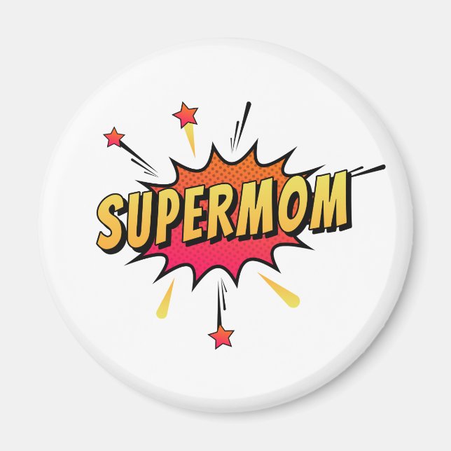 Supermom Retro Comic Pop Art | Magnet (Front)
