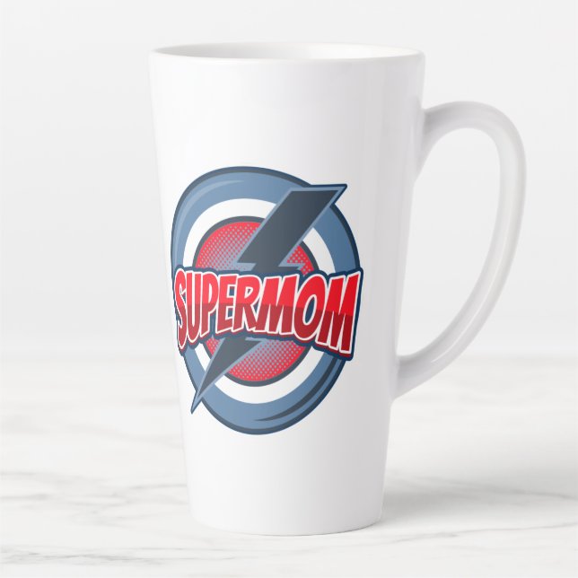 Supermom retro logo style  coffee mug (Right)