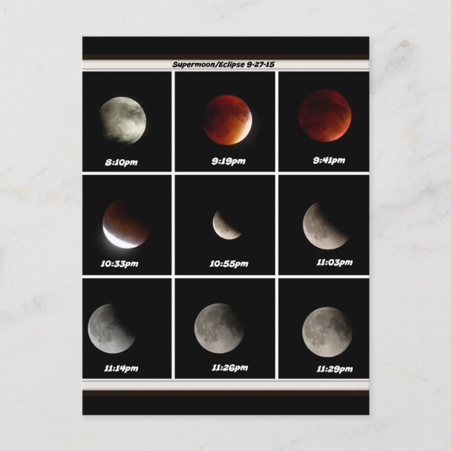 Supermoon & Eclipse Postcard (Front)