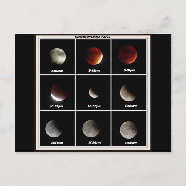 Supermoon & Eclipse Postcard (Front)