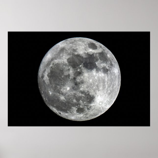 Supermoon Moon Poster (Front)